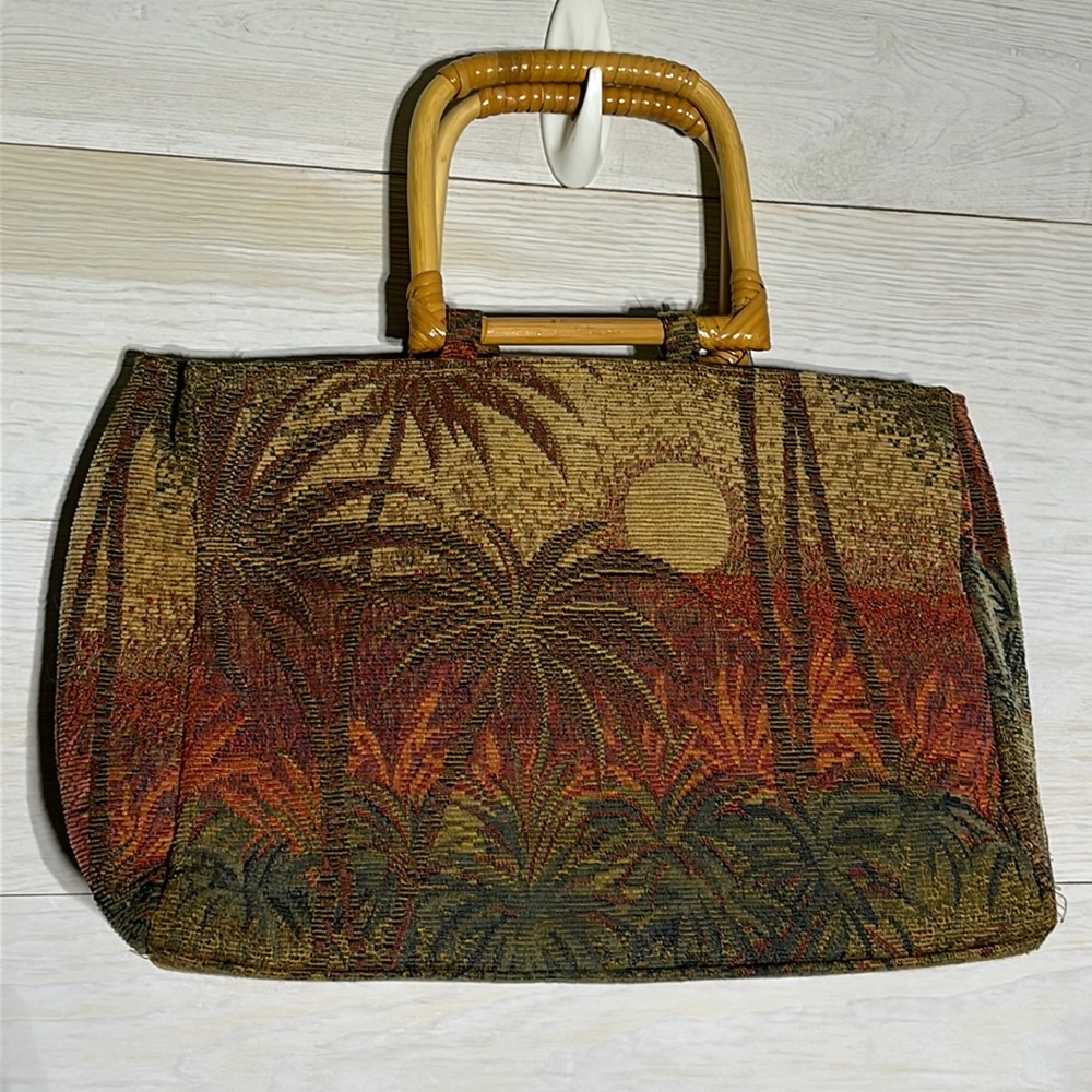 Hawaiian tapestry purse